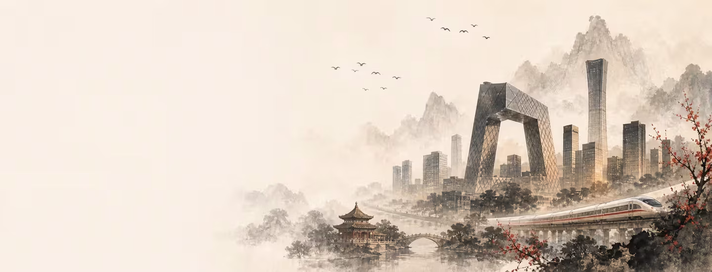 中央电视台总部大楼把两座塔楼连成空间环形